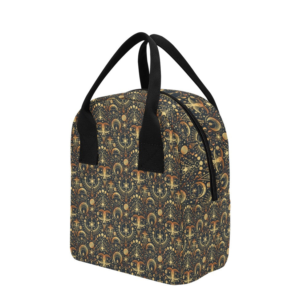 Sun Moon Print Design LKS308 Insulated Lunch Bag
