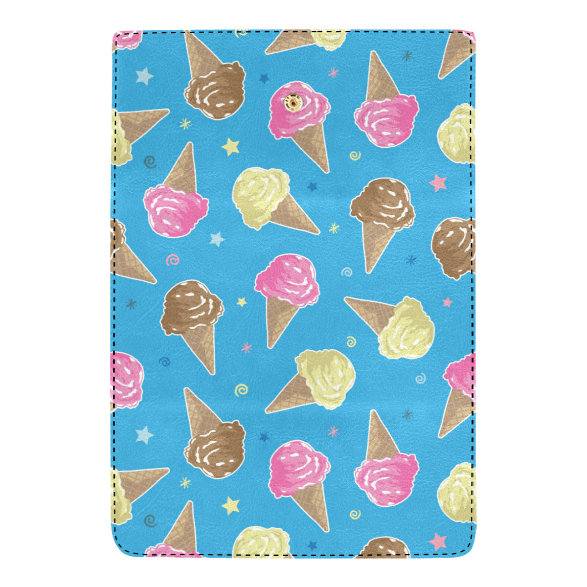 Ice Cream Pattern Print Design 01 Women's Trifold Wallet
