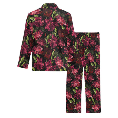 Iris Pattern Print Design IR03 Men's Long Pajama Set