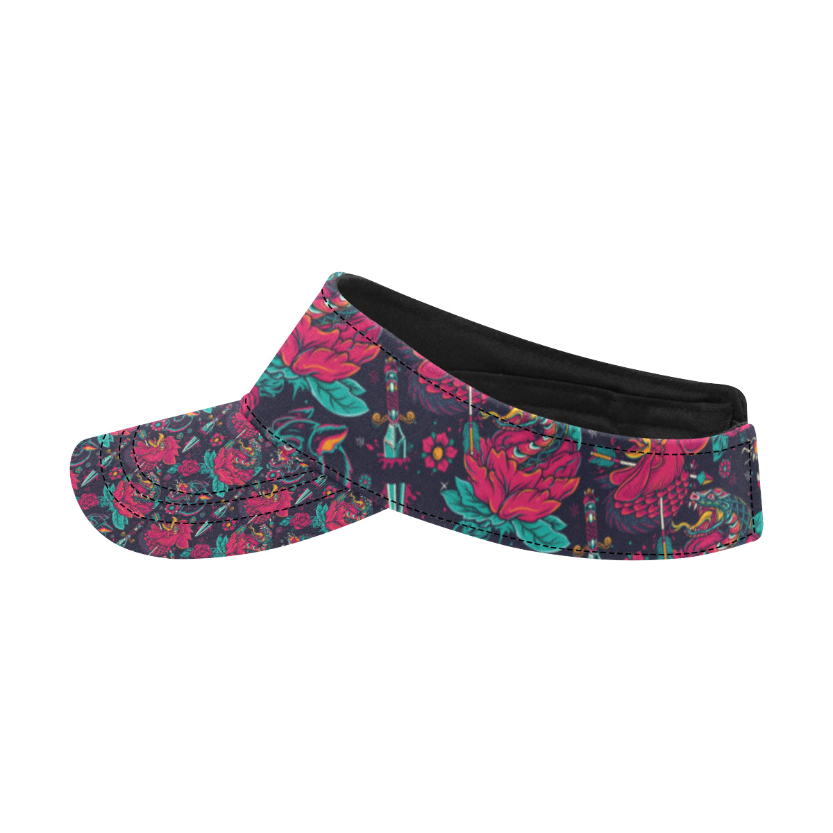 Old School Tattoo Print Unisex Sun Visor