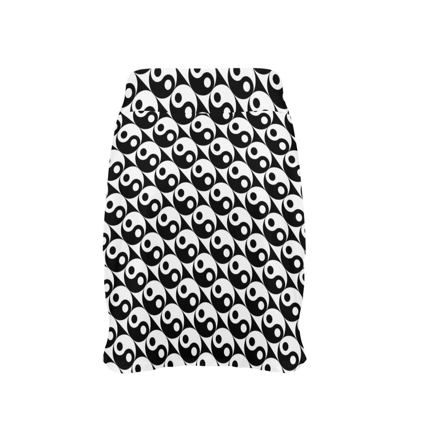 Yin Yang Print Design LKS304 17" Golf & Pickleball Skort with Pockets