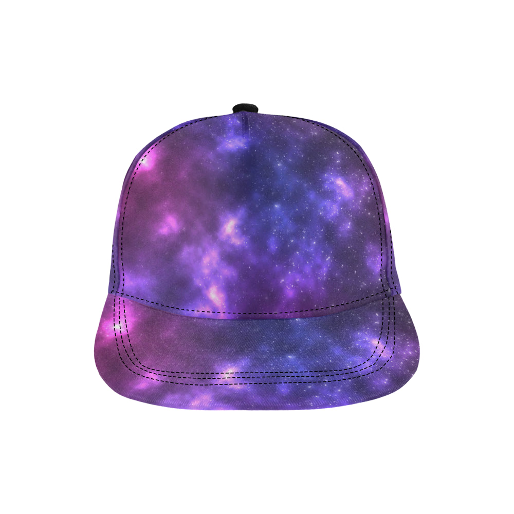 Celestial Purple Blue Galaxy Snapback Cap