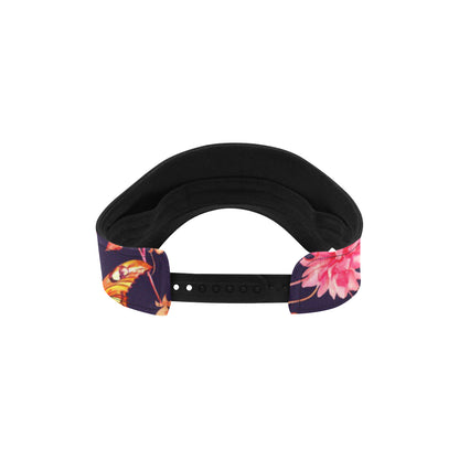 Dahlia Pattern Print Design DH03 Unisex Sun Visor