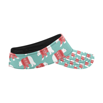 Polar Bear Pattern Print Design A04 Unisex Sun Visor