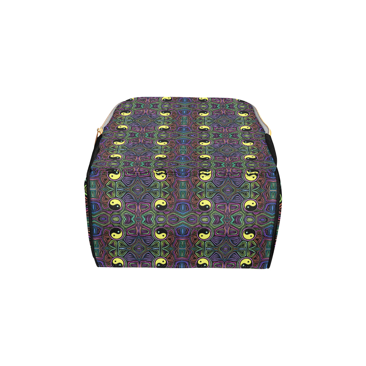 Yin Yang Neon Color Design Print Diaper Bag Backpack