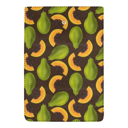 Papaya Pattern Print Design PP04 Women's Trifold Wallet