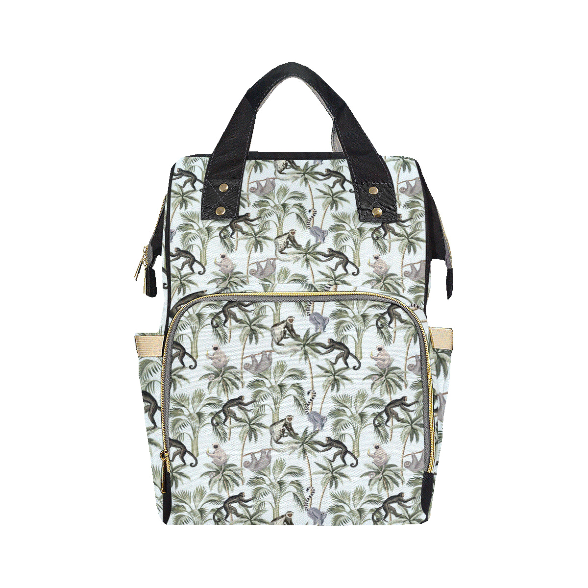 Rainforest Pattern Print Design RF04 Diaper Bag Backpack