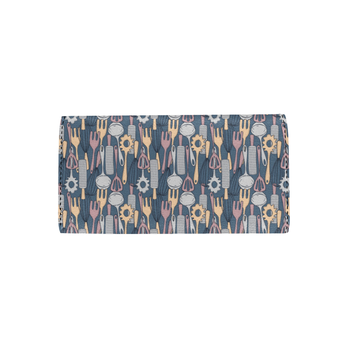 Cooking Kitchen Tools Pattern Print Design 05 Women's Trifold Wallet