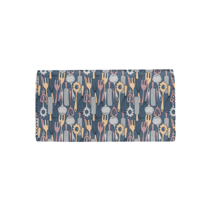 Cooking Kitchen Tools Pattern Print Design 05 Women's Trifold Wallet
