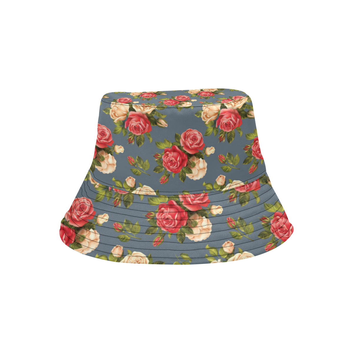 Rose Pattern Print Design RO017 Unisex Bucket Hat