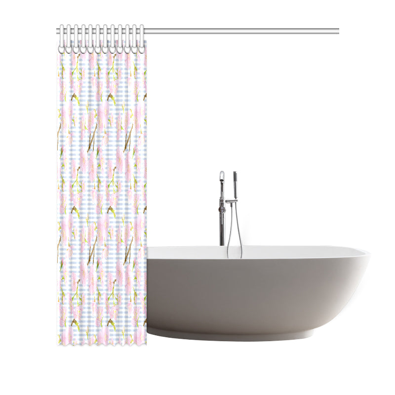 Pink Cherry Blossom Sakura Shower Curtain