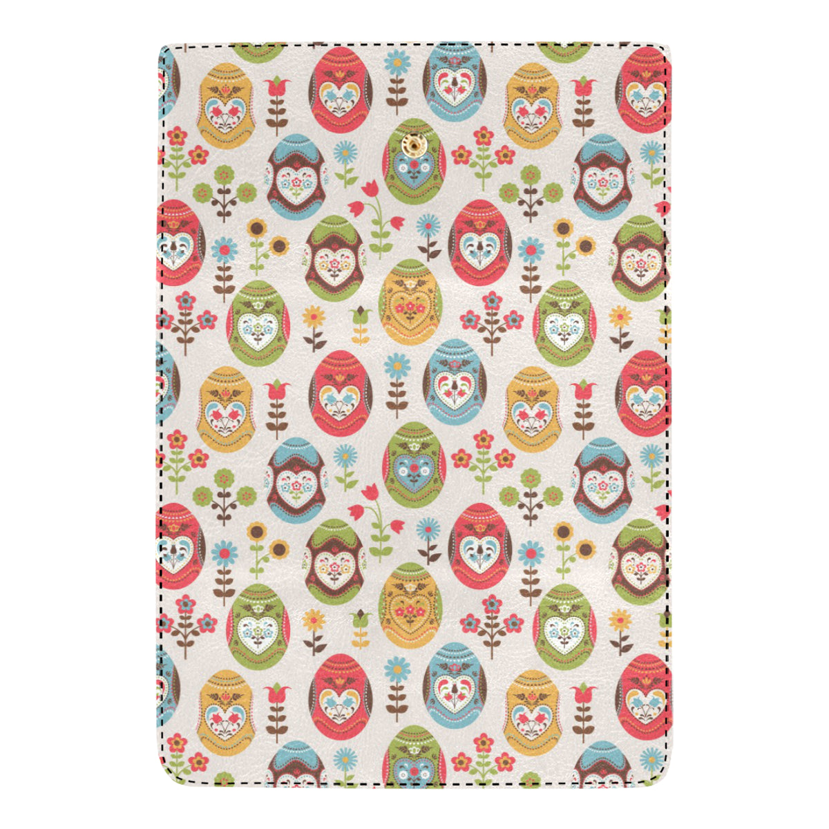 Easter Eggs Pattern Print Design RB011 Women's Trifold Wallet