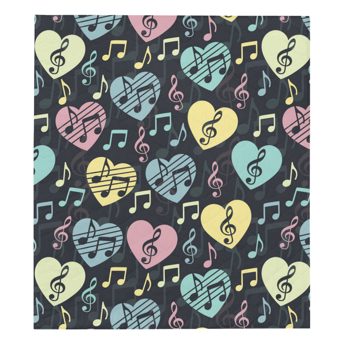Music note Pattern Print Design A03 Premium Quilt