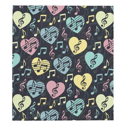 Music note Pattern Print Design A03 Premium Quilt