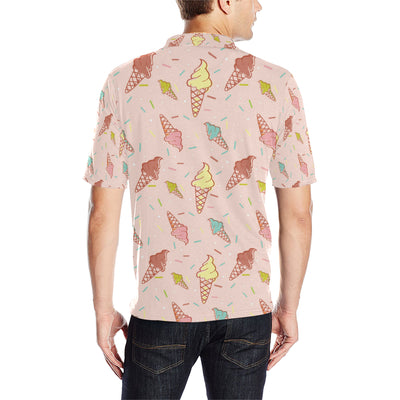 Ice Cream Pattern Print Design 02 Men Polo Shirt