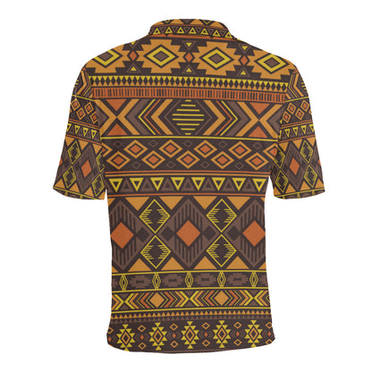 Navajo Pattern Print Design A06 Men Polo Shirt