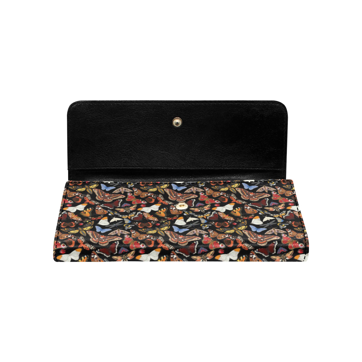Butterfly Pattern Print Design 08 Women's Trifold Wallet
