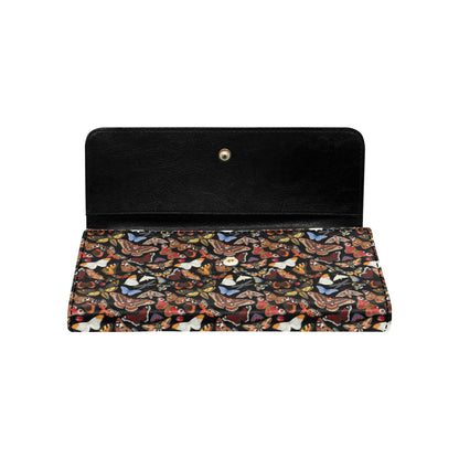 Butterfly Pattern Print Design 08 Women's Trifold Wallet