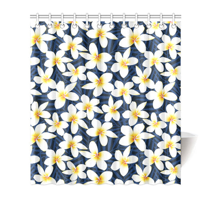 Plumeria Pattern Print Design PM026 Shower Curtain