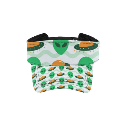 Alien UFO Pattern Print Design 04 Unisex Sun Visor