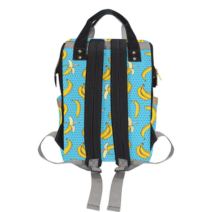 Banana Pattern Print Design BA08 Diaper Bag Backpack