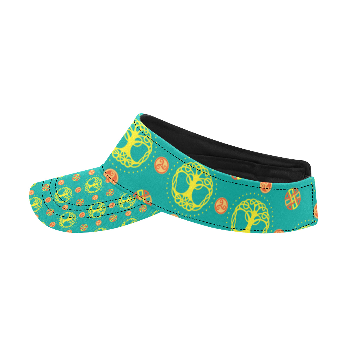Celtic Tree of Life Print Pattern Unisex Sun Visor