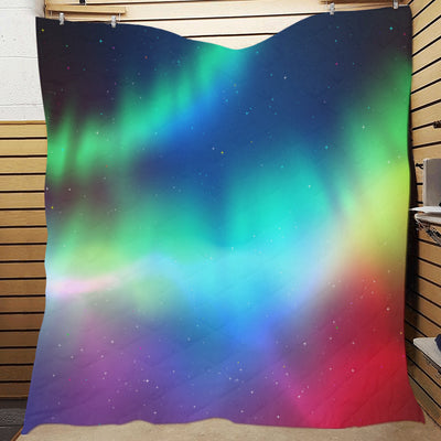 Aurora Borealis Pattern Print Design 02 Premium Quilt