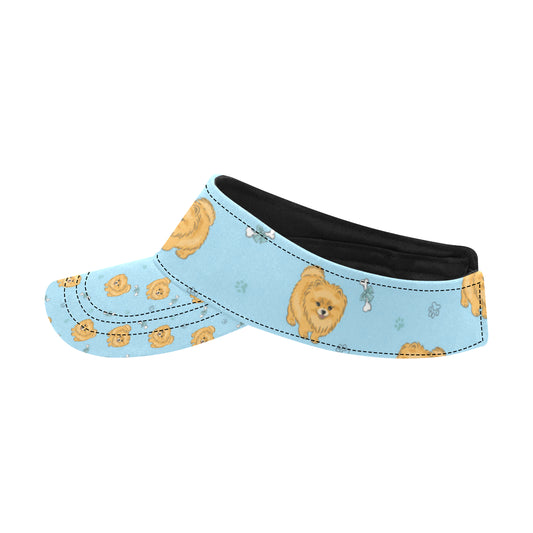 Pomeranians Pattern Print Design A03 Unisex Sun Visor