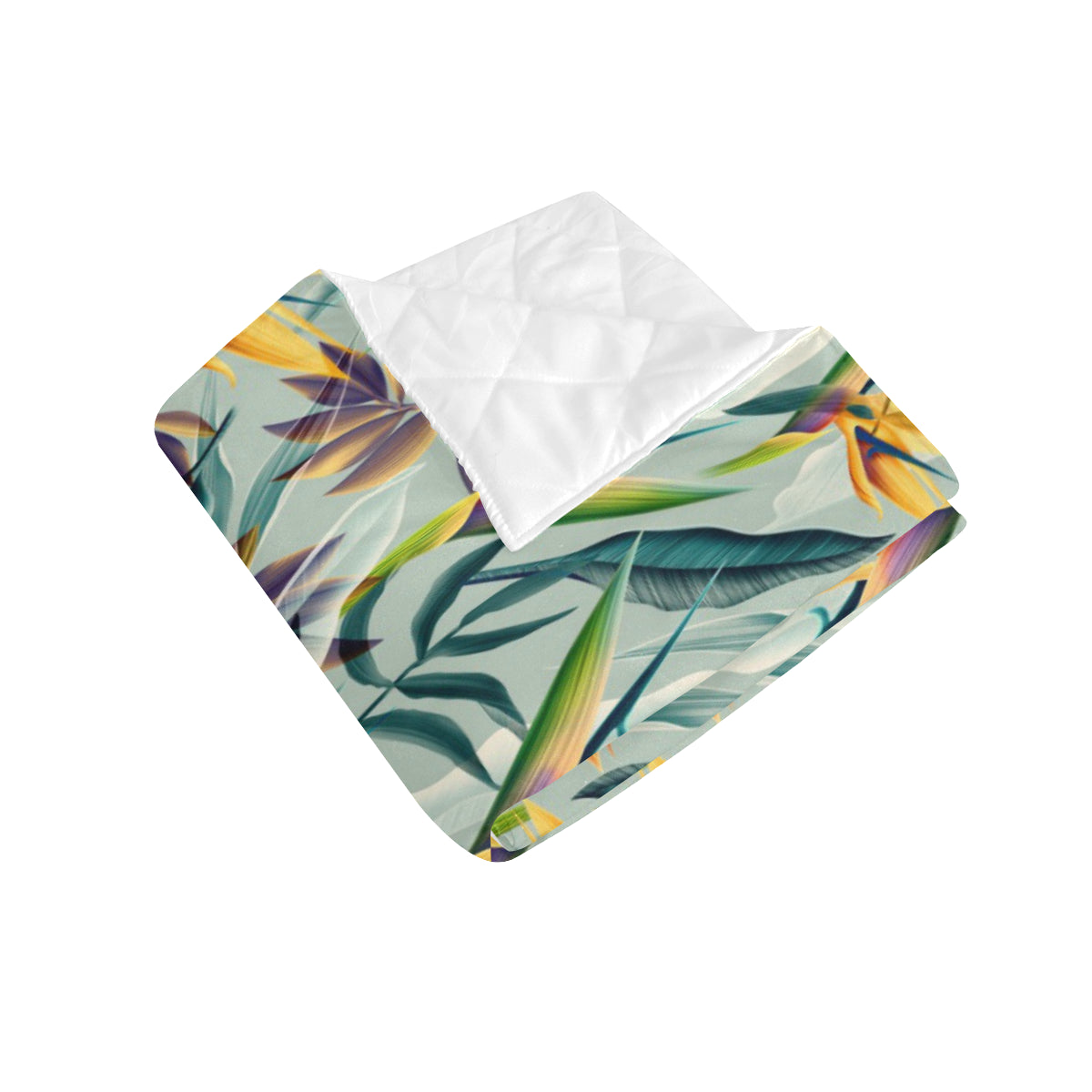 Tropical Flower Pattern Print Design TF022 Premium Quilt