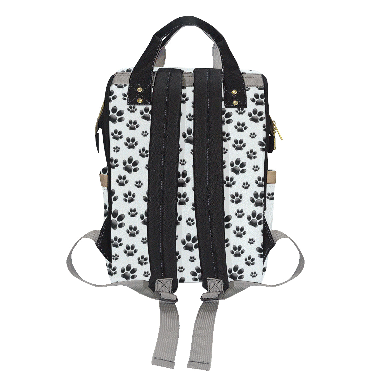 Paw Themed Print Diaper Bag Backpack