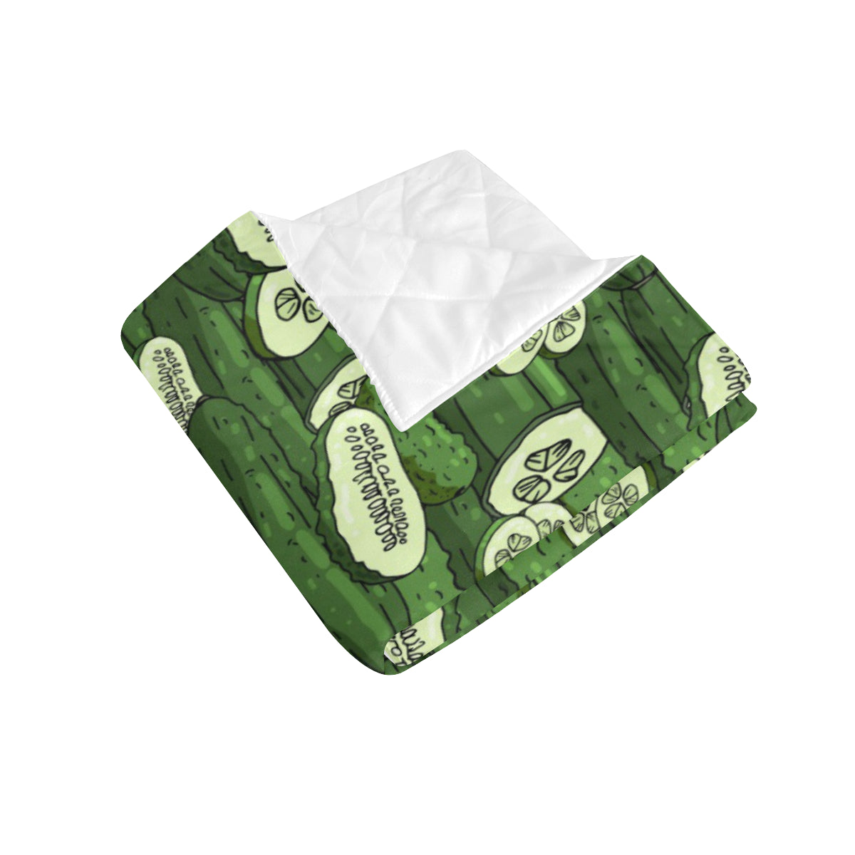 Cucumber Pattern Print Design CC01 Premium Quilt