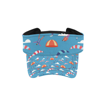 Skydiving Pattern Print Design 03 Unisex Sun Visor
