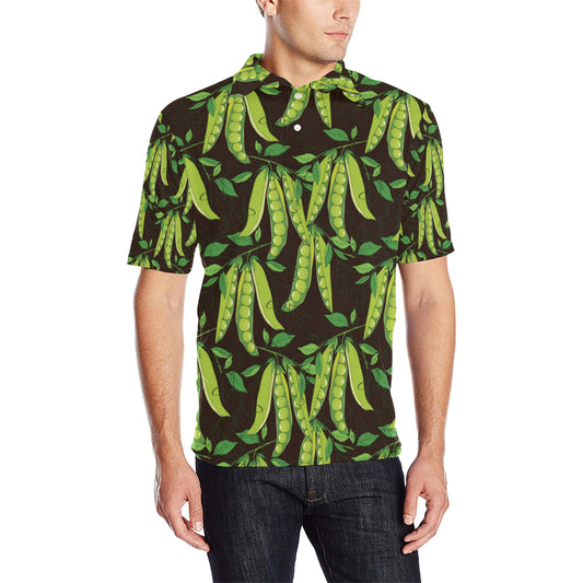 Peas Pattern Print Design A03 Men Polo Shirt