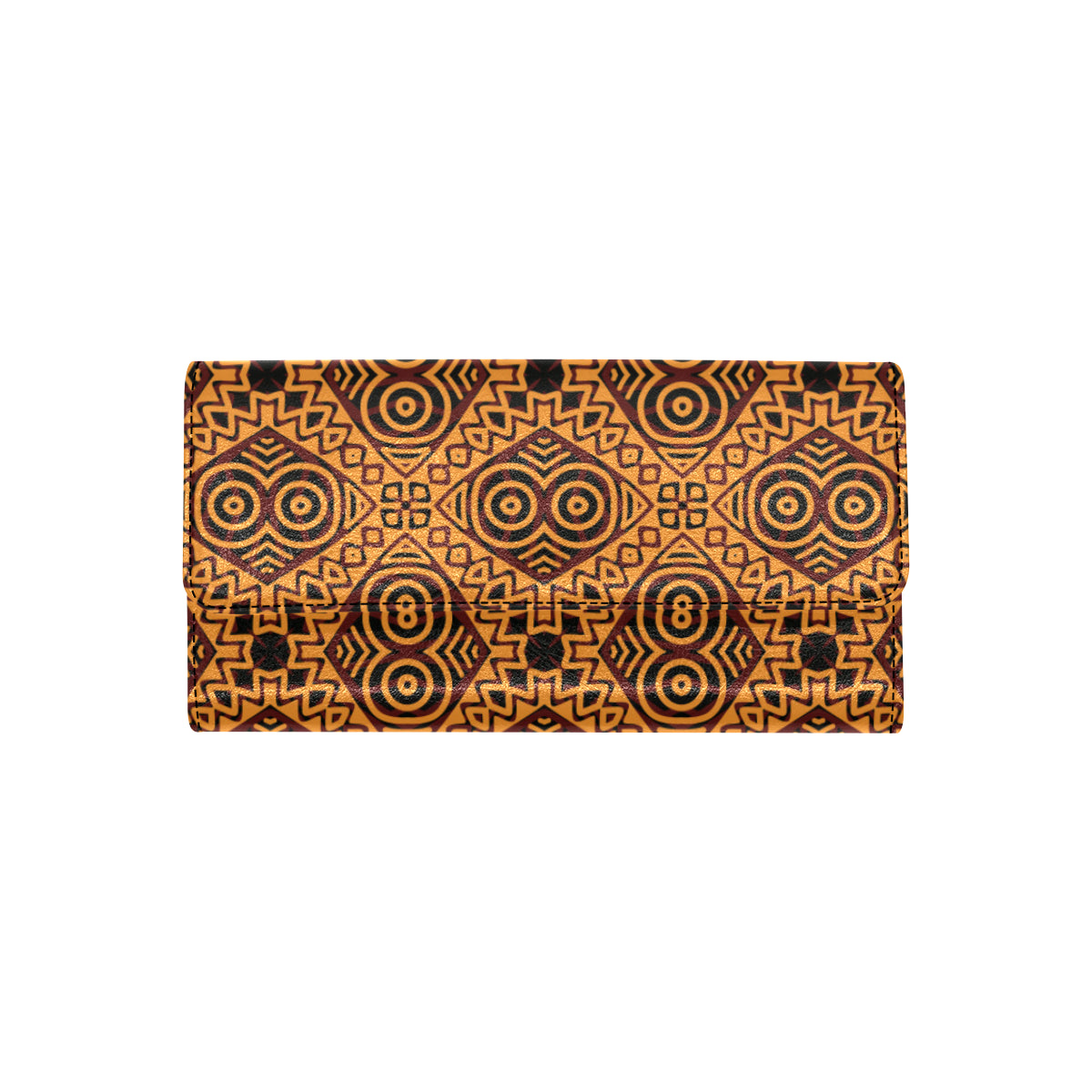 African Pattern Print Design 05 Women's Trifold Wallet