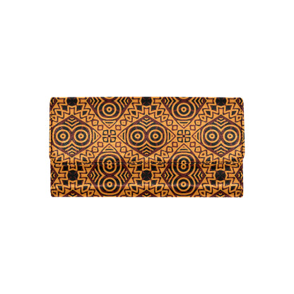 African Pattern Print Design 05 Women's Trifold Wallet