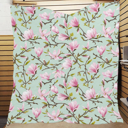 Magnolia Pattern Print Design MAG04 Premium Quilt