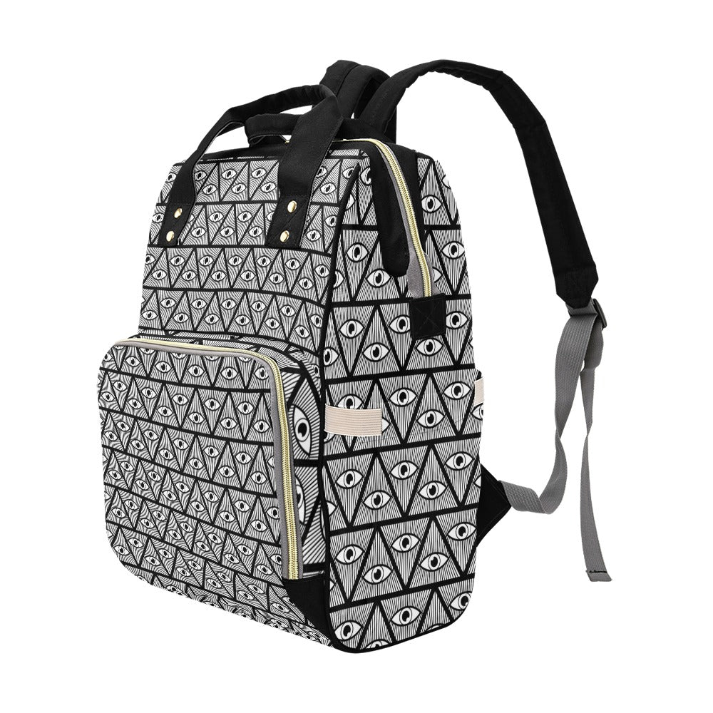Third Eye Pattern Print Design LKS304 Diaper Bag Backpack