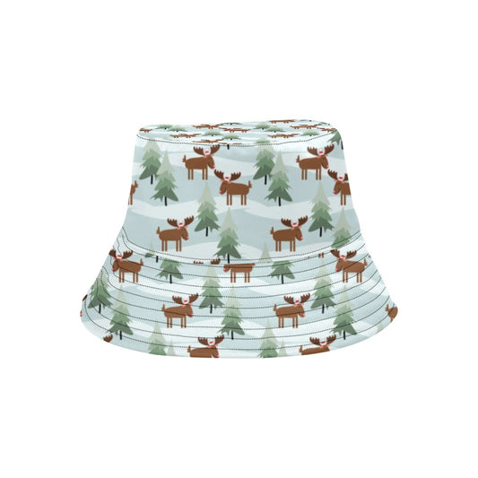 Moose Print Design LKS402 Unisex Bucket Hat