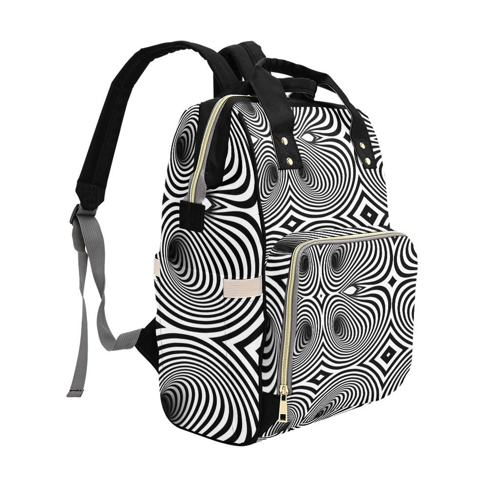Vortex Print Design LKS303 Diaper Bag Backpack