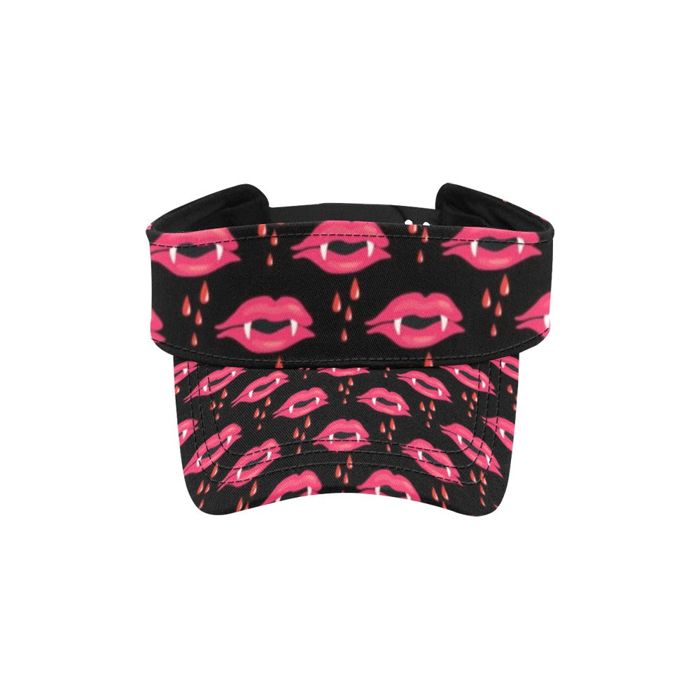 Vampire Lips Print Design LKS303 Unisex Sun Visor