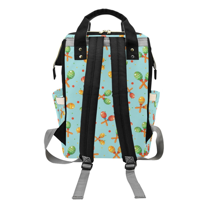 Maracas Print Design LKS402 Diaper Bag Backpack