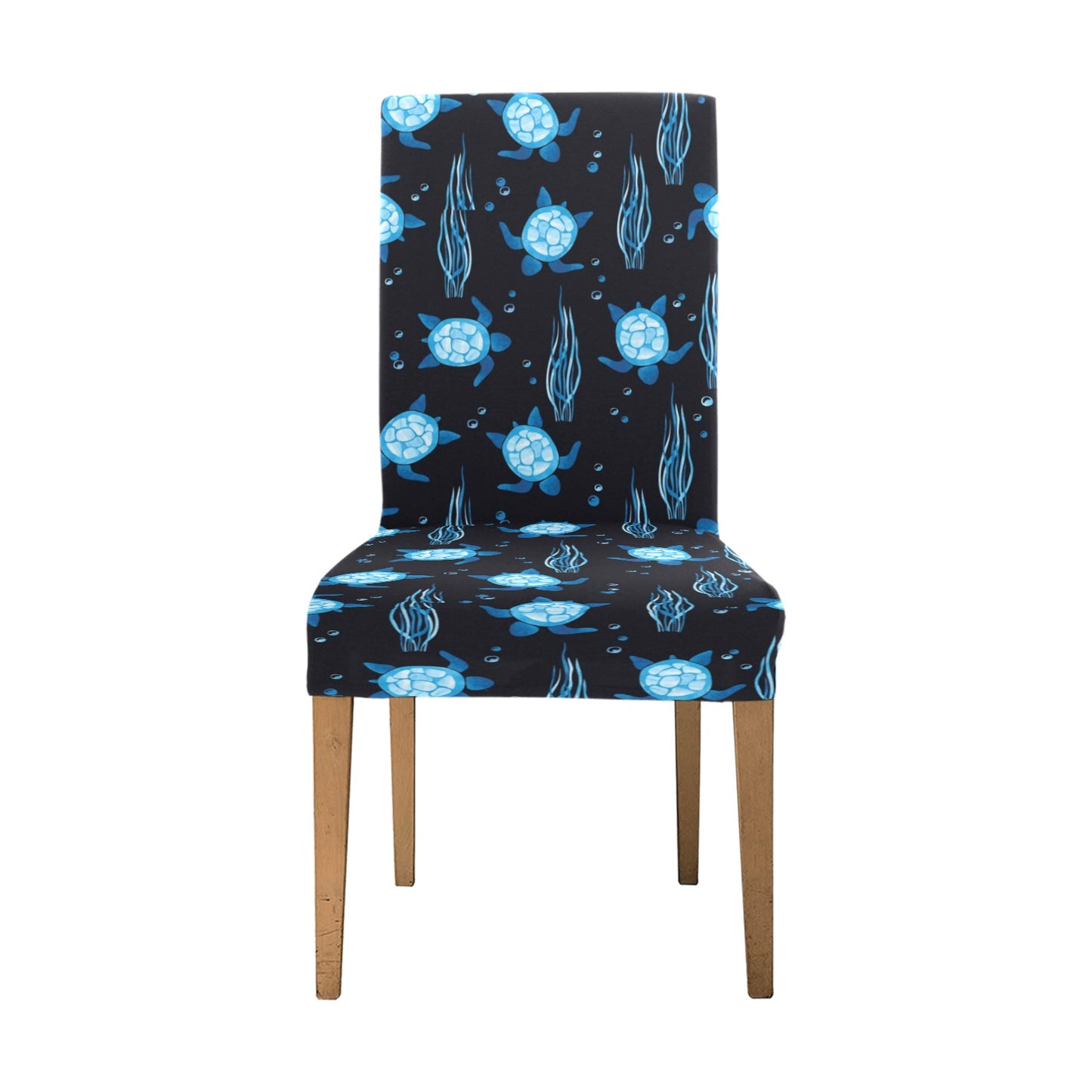Sea Turtle Print Design LKS3013 Dining Chair Slipcover