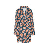 Salmon Steak Print Design LKS306 Women's Fleece Robe