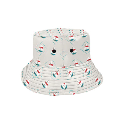 Sailboat Print Design LKS301 Unisex Bucket Hat