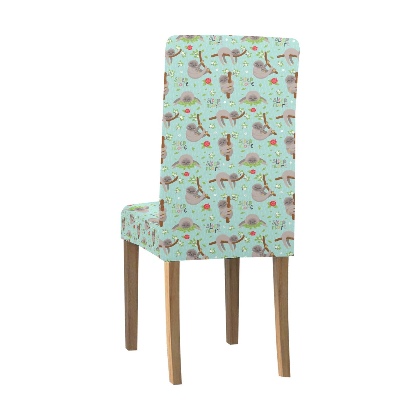 Sloth Print Design LKS305 Dining Chair Slipcover