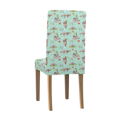 Sloth Print Design LKS305 Dining Chair Slipcover