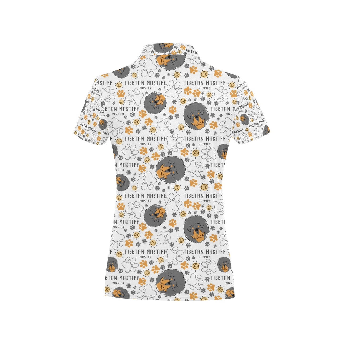 Tibetan Mastiffs Print Design LKS302 Women's Polo Shirt