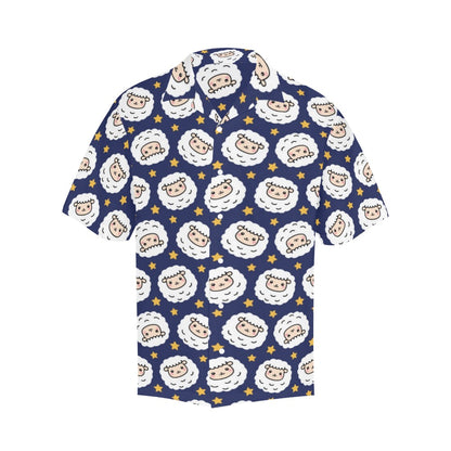 Sheep Print Design LKS402 Men's Men's Hawaiian Shirt