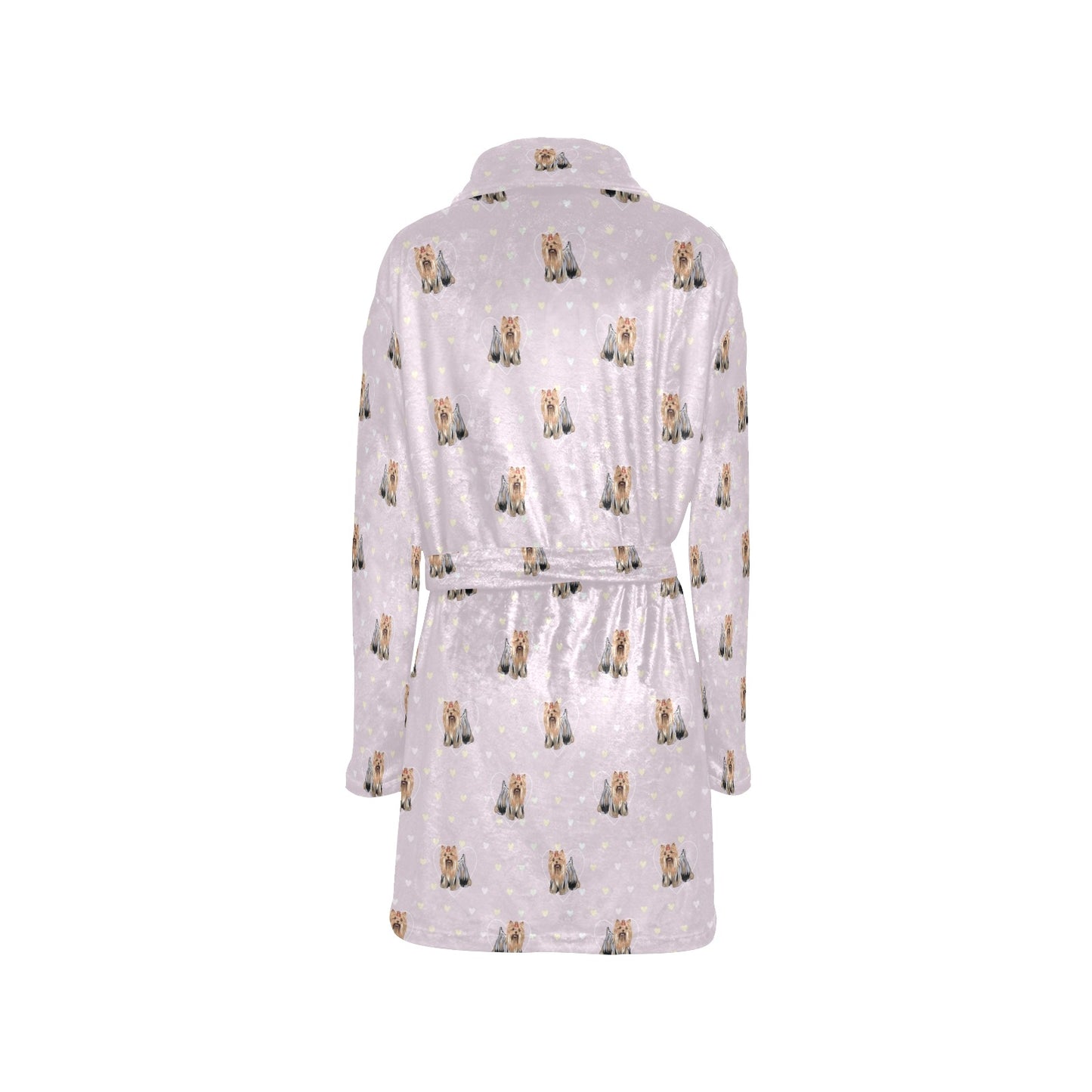 Yorkshire Terriers Print Design LKS302 Women's Fleece Robe