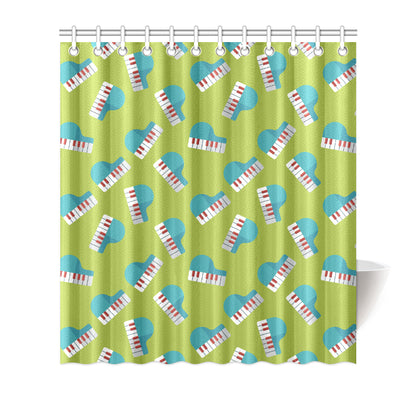 Piano Pattern Print Design 03 Shower Curtain